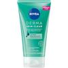 NIVEA Derma Skin Clear Scrub Viso Anti-Imperfezioni 150 ml, Scrub esfoliante pelle grassa e mista con Acido Salicilico, Sale Marino e Niacinamide, Esfoliante viso e corpo purificante