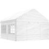 Vidaxl Gazebo con Tetto Bianco 4,46x4,08x3,22 m in Polietilene