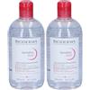 Bioderma Italia Srl BIODERMA Sensibio H2O acqua micellare struccante Set da 2 2x500 ml Lozione viso