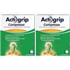 Actigrip 12 Compresse per Raffreddore Cefalea Mal di testa Febbre e Influenza 2x12 pz