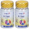 Longlife Srl LongLife® K-2 Gold 100 mcg Set da 2 2x24 g Perle