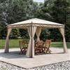 DEGHI Gazebo 3x3 metri con tende e zanzariere - Elite