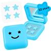 Starface World Starface Hydro-Star + cerotti per brufoli all'acido salicilico e grande blu compatto, aiuta a restringere e lenire le macchie più profonde, a forma di stella, vegano, 32 pezzi