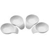 Premier Housewares 0722521 Set di 4 Piatti da Portata, in Porcellana, Bianco