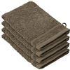 De Witte Lietaer Stephanie, Falcon - Set di 4 asciugamani in cotone, 540 g/m², colore: Marrone