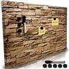 BAKAJI Lavagna Magnetica Scrivibile e Cancellabile da Parete, Lavagnetta con 5 Calamite e 1 Pennarello, Bacheca Memo Board a Muro Ideale Cucina, Soggiorno, Ingresso, 60 x 40 cm (Mattoni)