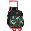 Movom Raptors, Zaini scolastici, Dinosauri, Realizzato in poliestere, Spalline larghe, ergonomiche e imbottite che si adattano perfettamente alla schiena, vari scomparti. Joumma Bags, Nero, 23 x 25 x