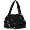 Christian Wippermann Borsa a tracolla da donna in tela, Nero , 32 x 20 x 10 cm