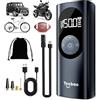 Tccbac 6000mAh Compressore Aria Portatile Auto 150PSI Mini Gonfiatore Elettrico Pompa per Bicicletta con Luce LED per Auto, Moto, Biciclette e Palloni,5 modalità di Gonfiaggio