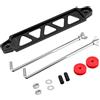 JNNJ Alluminio Batteria Dell'auto Tie down Bracket, Batteria Dell'auto Tie down Mount Staffa Tenere Lock Anodizzato, Batteria Di Alluminio Resistente Dell'automobile Tie Giù La Staffa(Nero)