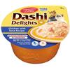 INABA Dashi Delights, Delicati Fiocchi in Brodo di Pollo con Tonno - Cibo Umido per Gatti con Dashi - Snack per Gatti Ricco di Proteine, Ingredienti Naturali - Pasto Complementare - 1 x 70gr