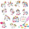 Lithyc 5d Diamond Painting,Pittura Diamante Bambini,Diamond Painting Adesivi,Dipinti con Diamanti Unicorno Adatti per Regali per Bambini Di 6 7 8 9 10 11 12 Anni
