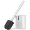 MR.SIGA Spazzola per WC e supporto, Spazzola water da muro, Scopettino bagno da parete, Bianco