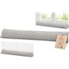 Totsy Baby Paraspifferi porta isolante 400 cm - Salsicciotto sottoporta e finestra antivento decorativo Ideale per ingresso casa finestre e cuscino per cameretta bambini Oeko-Tex Grigio Chiaro