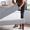 IlGruppone Il Gruppone Passione Casa Lenzuolo sotto 100% Cotone per Materassi Alti Fino 30 Cm Avvolgente Lenzuola con Angoli Elastici Singolo Matrimoniale Copri Topper Salvamaterasso - Grigio - Singolo