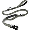 Joytale Guinzaglio tattico, guinzaglio Bungee da 1,2 m-1,8 m con 2 maniglie imbottite, cintura di sicurezza per auto, guinzaglio per cani di taglia media, grande, X-large, Verde militare