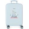 Movom Live Your Dreams - Valigia da cabina blu, 38 x 55 x 20 cm, rigida ABS, chiusura a combinazione laterale, 35 l, 2 kg, 4 ruote doppie bagaglio a mano, blu, Valigia cabina