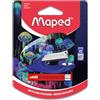 Maped - Pinzatrice Deepsea Paradise - Attacco fino a 15 fogli - Clip 24/6 e 26/6 - Meccanismo in metallo - Blister con 400 graffette