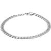 iXXXi Bracciale da uomo con catena piatta, 20cm, Acciaio inossidabile, Nessuna pietra preziosa