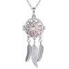 EUDORA Harmony Ball Collana Chiama Angeli Gravidanza con Cacciatore di Sogni Collana Ciondolo di Carillon Musicale per Donna, Regalo di Gioielli, Catena da 76 cm e 114 cm