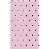 Homemania EXFAB21-80X150CM Tappeto Stampato Dot 1 Per Salotto, Sala, Camera Da Letto, Cameretta Stampa, Moderno, Rosa, Nero, in Poliestere, Cotone, 80x150 cm