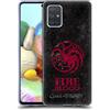 Head Case Designs Licenza Ufficiale HBO Game of Thrones Targaryen Sigilli Scuri Custodia Cover in Morbido Gel Compatibile con Samsung Galaxy A71 (2019)