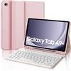 JADEMALL Custodia Tastiera per Samsung Galaxy Tab A9+/A9 Plus 11, Italiana QWERTY Layout Bluetooth con Portapenne, Rosa