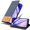 Cadorabo Custodia Libro compatibile con Samsung Galaxy A50 / A50s / A30s in BLU SCURO MARRONE - con Vani di Carte, Funzione Stand e Chiusura Magnetica - Cover Case Wallet Book Etui Protezione