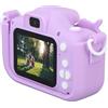 BROLEO Videocamera per Bambini, Videocamera per Bambini con Schermo IPS 1080P da 2,0 Pollici a Conchiglia Carina per Ragazzi e Ragazze per la Casa (PURPLE)