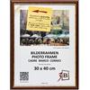 3-B BARI RUSTICO Cornice per foto - marrone scuro/oro - 30x40 cm cornice in legno di pino con vetro acrilico