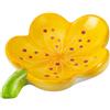HuaLiSiJi Piattino Portasapone Ceramica Portasapone Bagno, Scatola di Sapone per Una Lunga Durata, Adatto per Tutte Le Misure Comuni di Sapone Solido (Giallo)