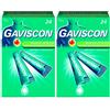 GAVISCON 500 mg/10 ml + 267 sospensione orale aroma menta 2x24x10 Bustina