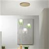Ondaluce Lampada a sospensione 35 cm in metallo Oro e vetri Colorati SANTOS 3 Luci Led