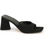 Vegan Shoes Italy VSI LOVI Ciabatte vegan nere punta squadrata tacco triangolare largo Made in Italy