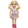 Barbie Mattel - Barbie Chelsea Friend Doll, Wearing Striped Shirt and Shorts and Pink Boots