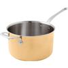 PADERNO WORLD CUISINE Casseruola Alta 1 manico Serie 15600 Rame 3-Ply Ø cm 24 H 14 con contromaniglia