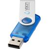 WorldSource Pennette usb economiche personalizzate girevoli trasparenti da 1 a 64GB personalizzate o neutre