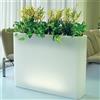 Vaso Rettangolare O/E illuminato - Serralunga_INCOMPLETO, Vaso Rettangolare O/E 722 - 93,5x27x70 cm