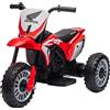 DecHome Moto Elettrica per Bambini 18-36 Mesi con Licenza Honda CRF450RL a 3 Ruote colore Rosso - 37DH0RDROS