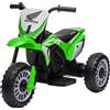 DecHome Moto Elettrica per Bambini 18-36 Mesi con Licenza Honda CRF450RL a 3 Ruote colore Verde - 37DH0GNVER