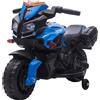 DecHome Moto Elettrica per Bambini 18-48 Mesi con Fari e Clacson in PP e Metallo 88.5x42.5x49 cm colore Blu - A1430BUAO96