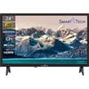 Smart Tech TV 24 Pollici HD Ready Display LED DVB-T2 / S2 HDMI Audio Dolby - 24HN10T2