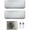 Daikin FTXA42CS FTXA42CS 2MXM50A(9) Climatizzatore Dual Split Parete Stylish Silver/Argento WIFI Bluevolution 15+15 Btu R-32
