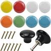 Jinlaili 10PCS Colorate Pomelli Cassetti Mobili, 32MM Pomelli per Porta, pomelli rotondi in ceramica, Manopole per Mobili da Cucina Pomelli per Mobili, Pomelli Per Cassetti Cucina Armadio