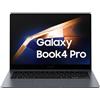 Samsung Galaxy Book4 Pro Laptop, 14, Intel Core Ultra 7, 16GB, 512GB, Moonstone Grey [Versione italiana]