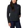 Columbia Donna Felpa In Pile, Normale, Micropile Velous 100 percento Poliestere, Nero, XS