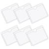 Vicloon Buste Adesive Trasparente, Tasca Adesiva, Tasche Autoadesive per Schede, Porta Licenza di Parcheggio Autoadesivi, Biglietti Trasparente per Licenza Badge Passaporti (8 * 10cm-6pcs)