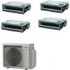 Daikin FDXM25F FDXM25F FDXM25F FDXM25F 4MXM80A Climatizzatore Quadri Split Canalizzato Canalizzabile FDXM-F 9+9+9+9 Btu R-32