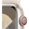 Apple Watch Series 9 GPS + Cellular Cassa 45mm in Alluminio Galassia con Cinturino Sport Galassia - S/M