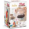 Decora 0050183 KIT FLAT 2 Stampi Professionali per Uovo di Cioccolato da 250 g Con 4 Molle, Ideale per Realizzare un Uovo Lucido e Croccante, Design Professionale, Made in Italy